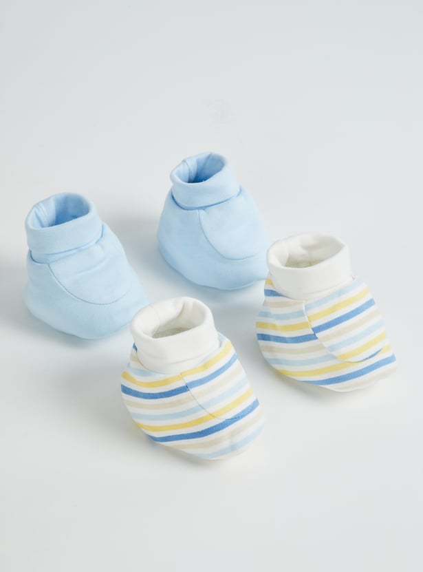 FAME FOREVER Boys Assorted Booties - Pack of 2