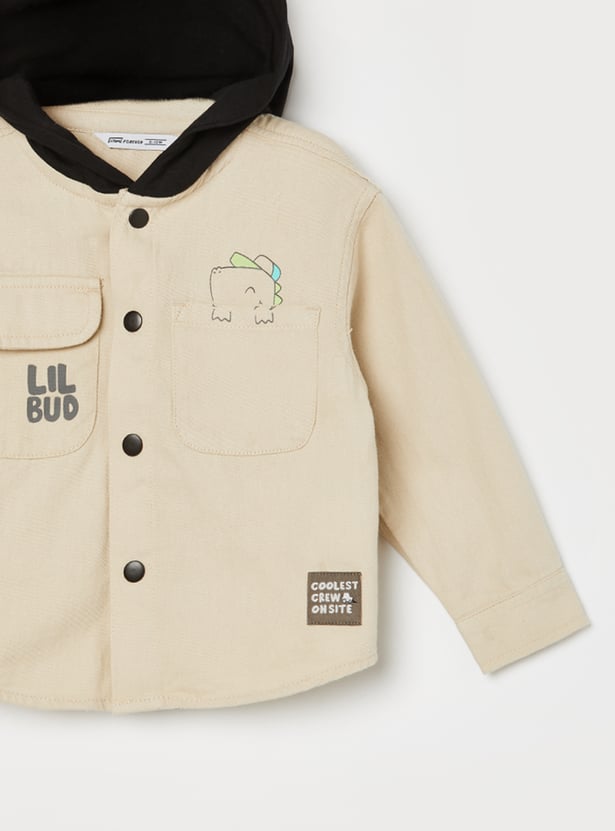 FAME FOREVER Boys Dinosaur Print Shirt
