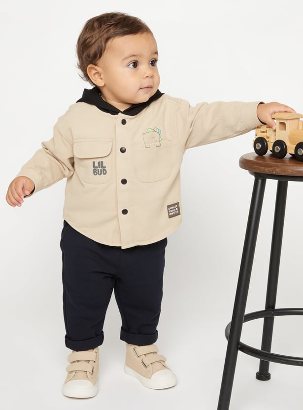 FAME FOREVER Boys Dinosaur Print Shirt