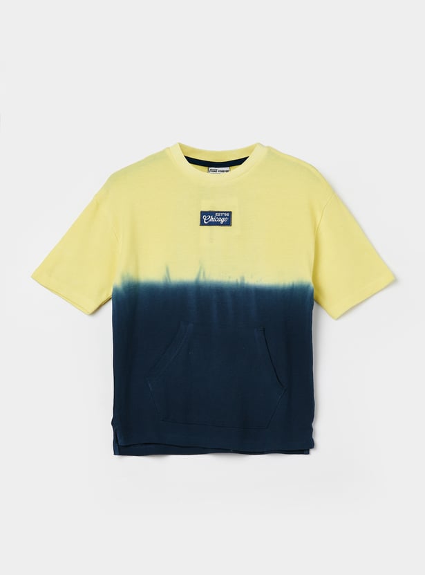 FAME FOREVER Boys Typographic Print T-shirt