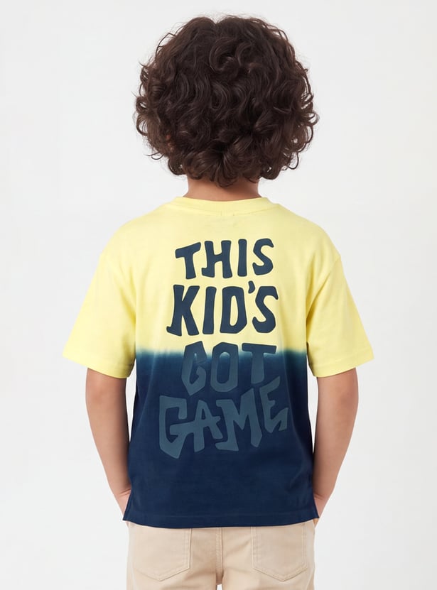 FAME FOREVER Boys Typographic Print T-shirt