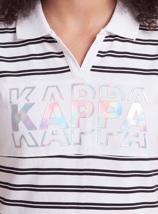 KAPPA Girls Striped Polo T-shirt
