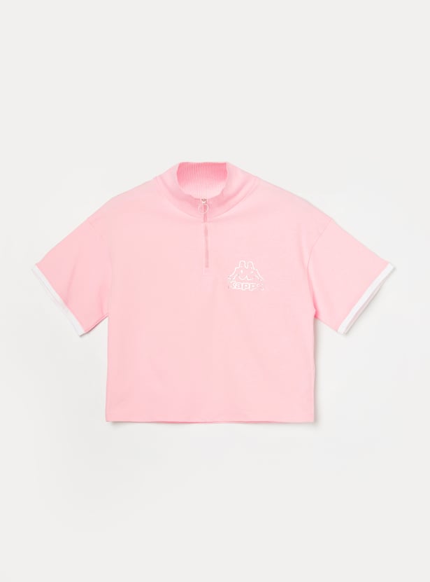 KAPPA Girls Solid T-shirt