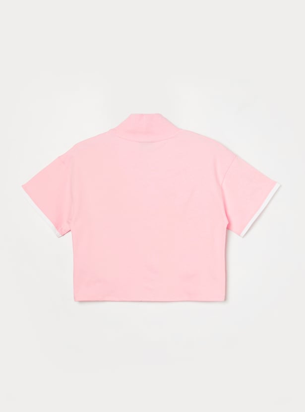 KAPPA Girls Solid T-shirt