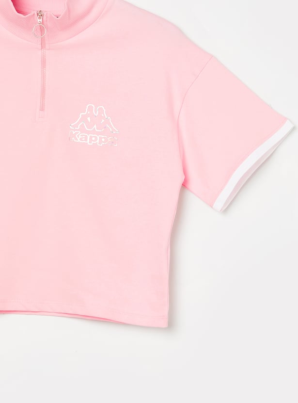 KAPPA Girls Solid T-shirt