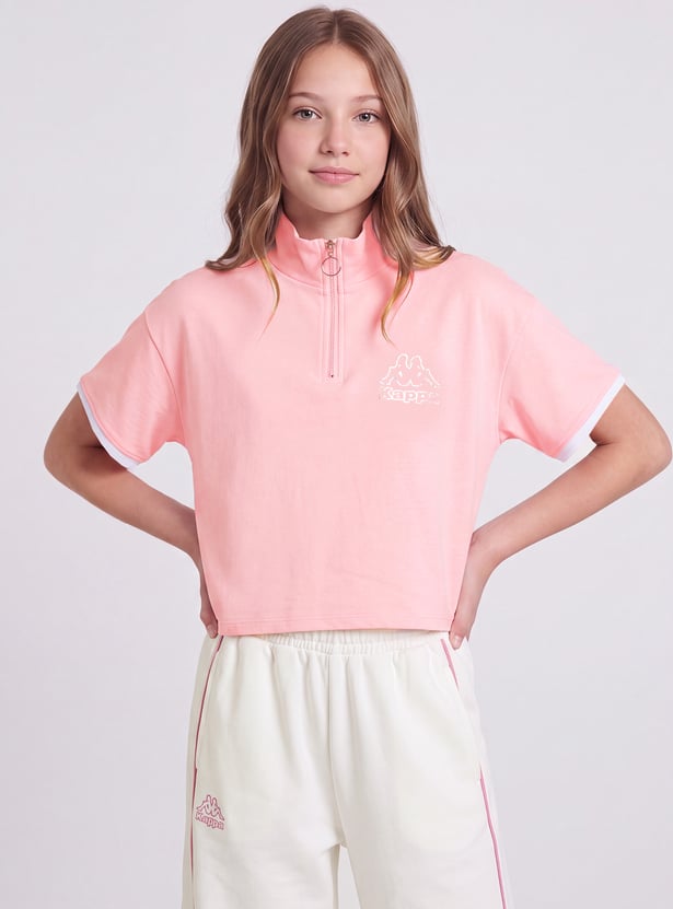 KAPPA Girls Solid T-shirt