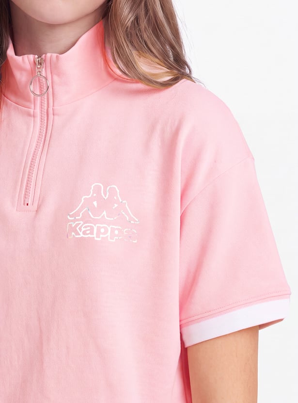 KAPPA Girls Solid T-shirt