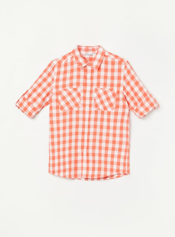FAME FOREVER Boys Checked Shirt