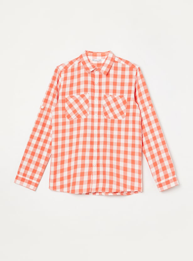 FAME FOREVER Boys Checked Shirt