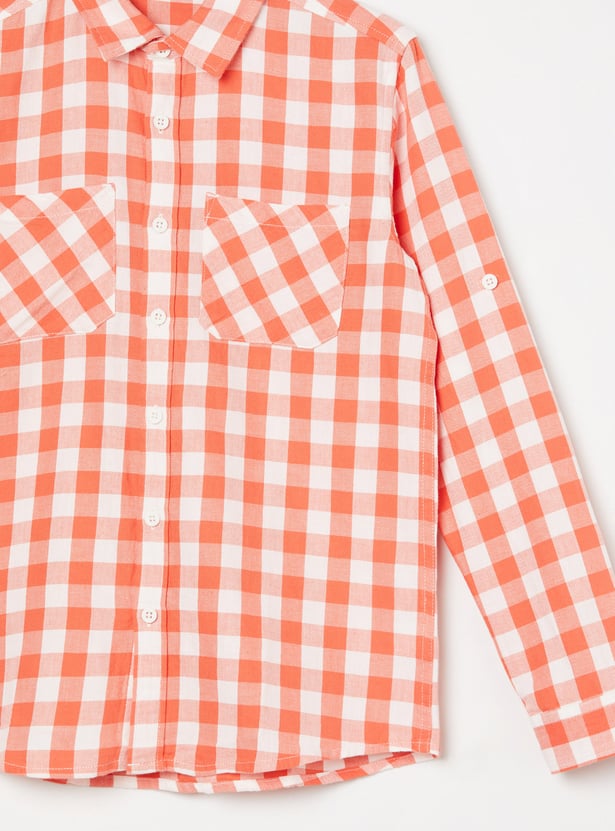 FAME FOREVER Boys Checked Shirt