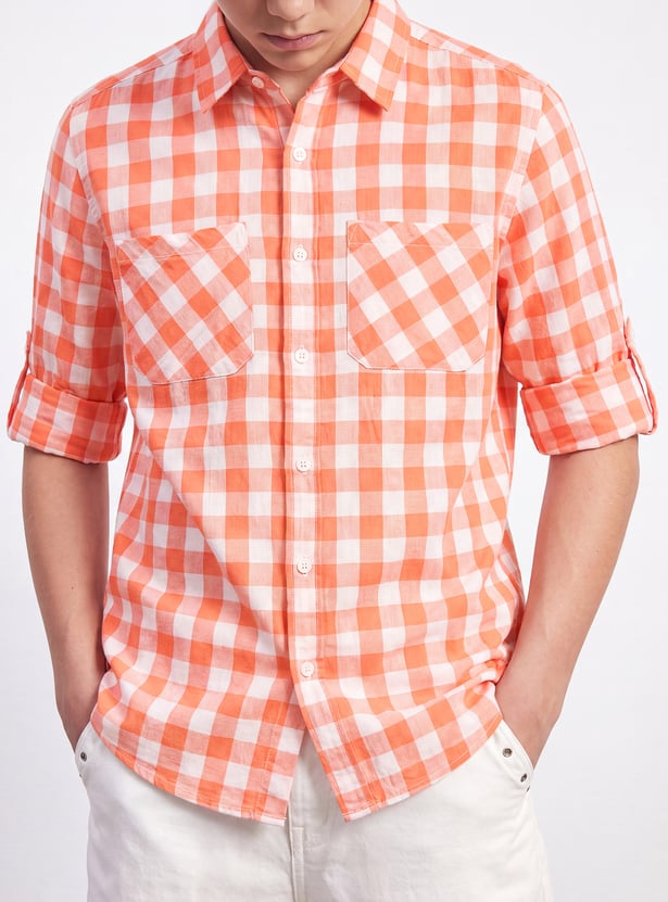 FAME FOREVER Boys Checked Shirt
