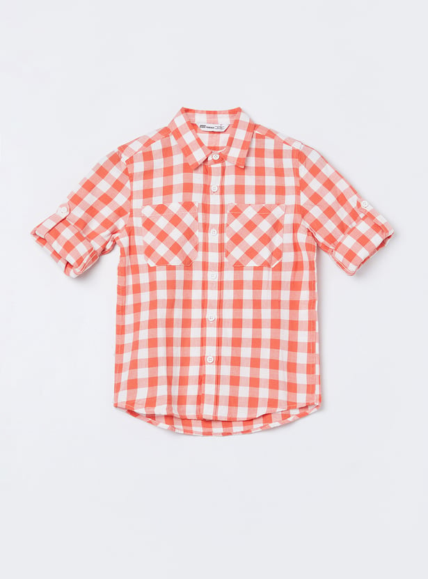 FAME FOREVER Boys Checked Shirt
