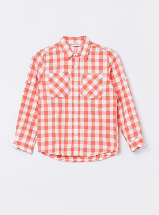 FAME FOREVER Boys Checked Shirt