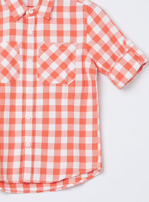 FAME FOREVER Boys Checked Shirt