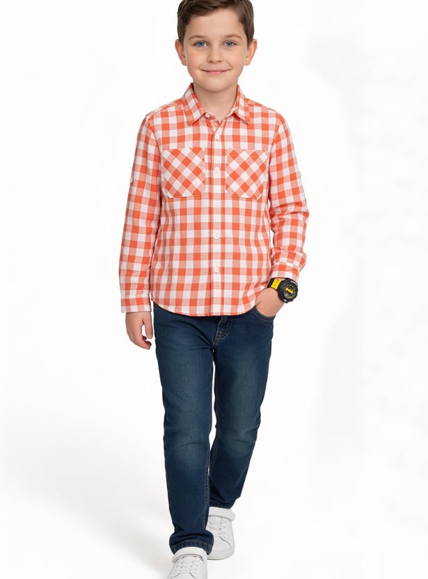 FAME FOREVER Boys Checked Shirt