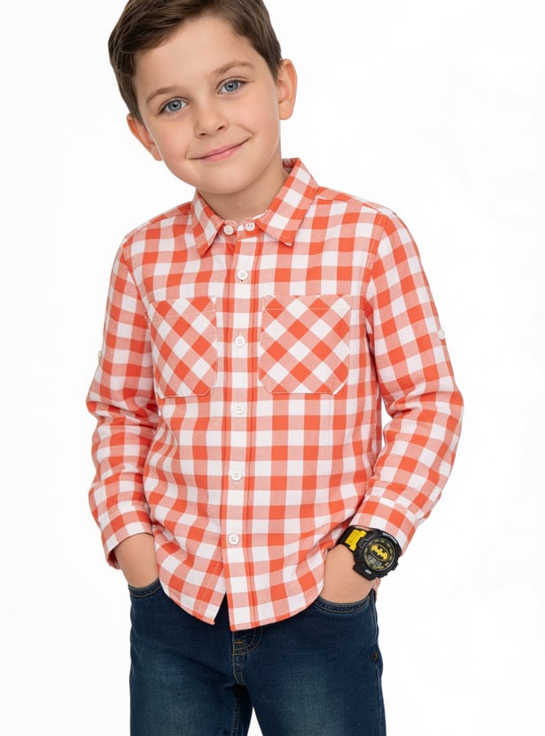 FAME FOREVER Boys Checked Shirt