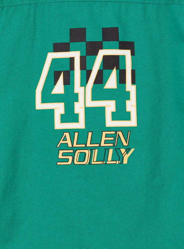 ALLEN SOLLY Boys Graphic Print Full Sleeves Shirt