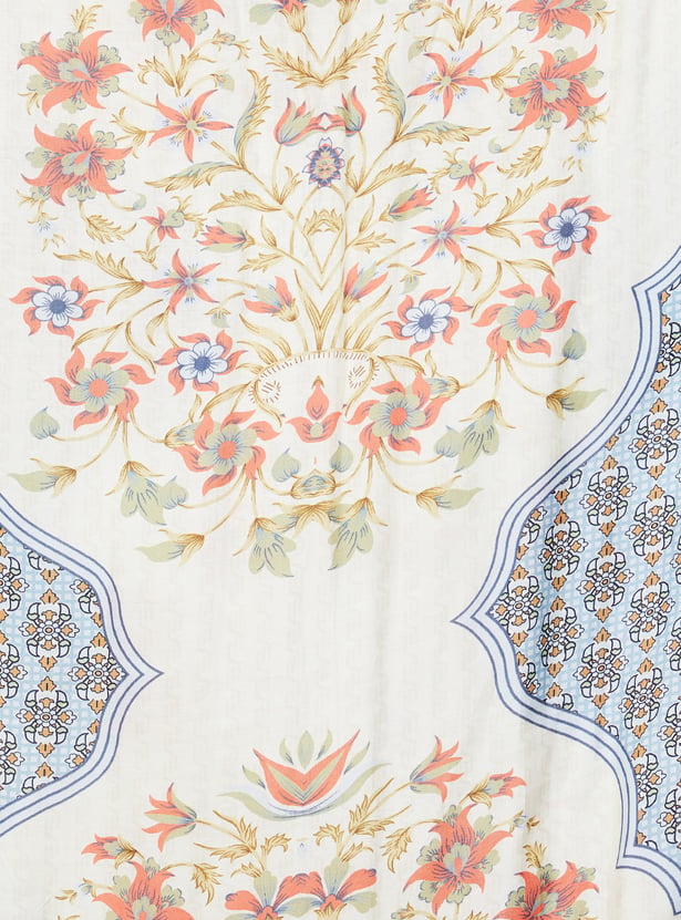 LIBAS Floral Print A-line Kurta Set
