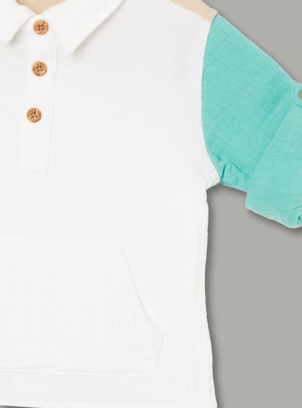 FAME FOREVER Boys Colourblocked Shirt