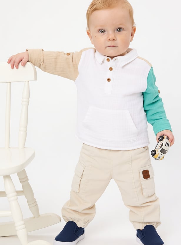 FAME FOREVER Boys Colourblocked Shirt