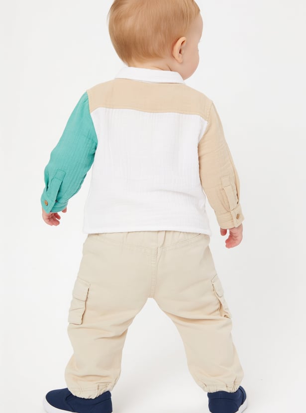 FAME FOREVER Boys Colourblocked Shirt