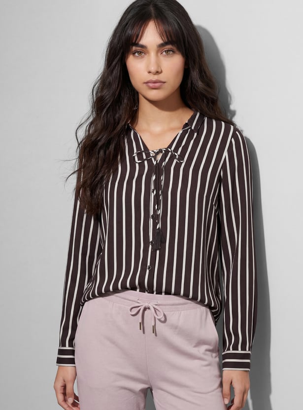 FAME FOREVER Striped Top