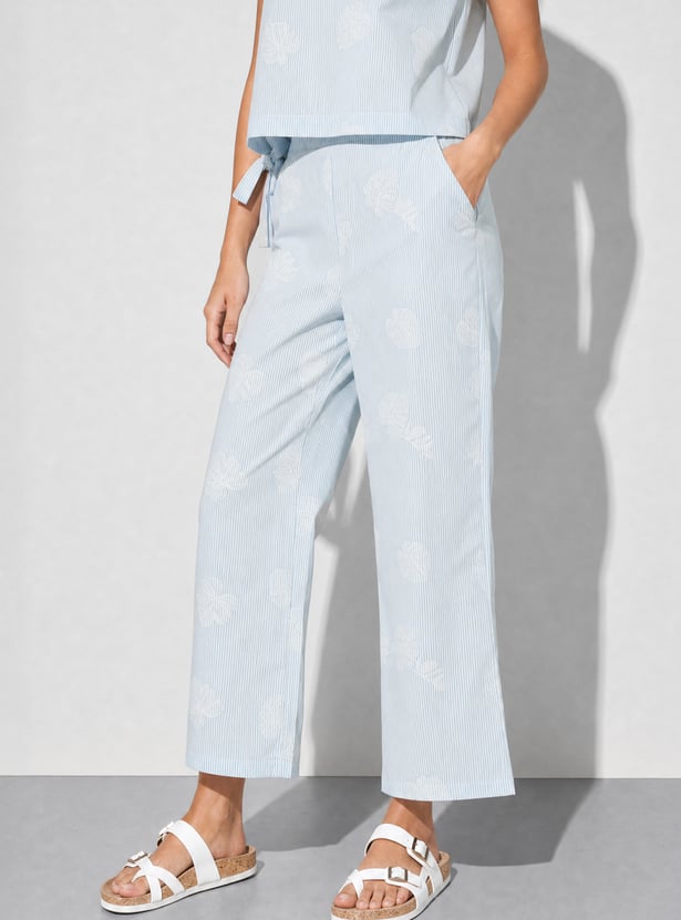 FAME FOREVER Printed Woven Trousers