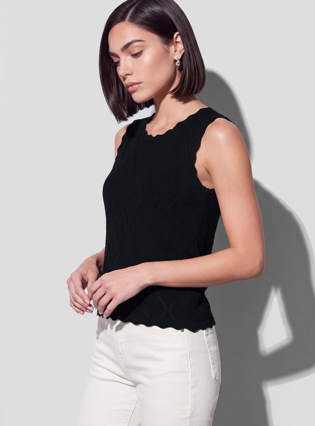 FAME FOREVER Knitted Sleeveless Top