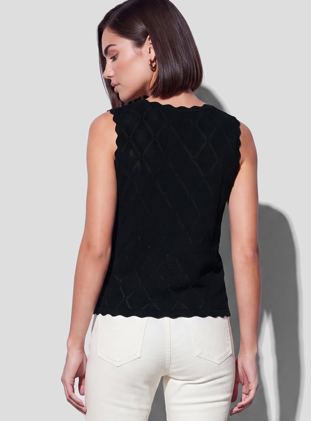 FAME FOREVER Knitted Sleeveless Top
