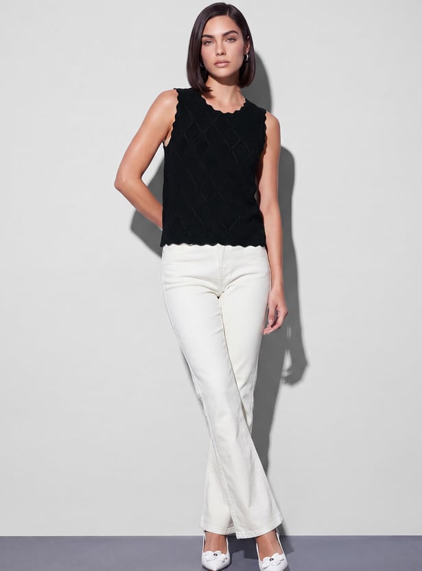FAME FOREVER Knitted Sleeveless Top