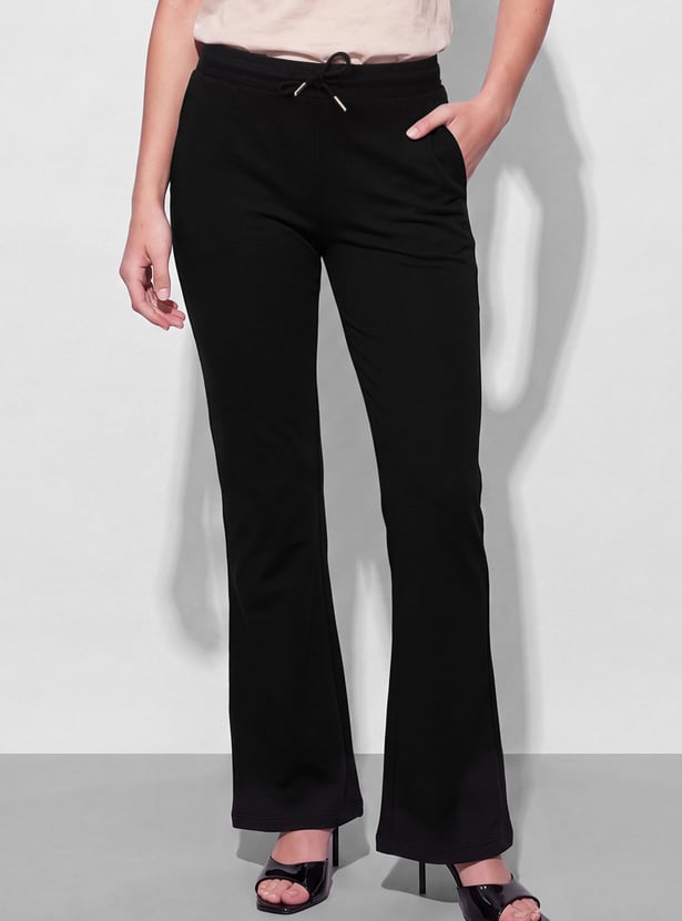 FAME FOREVER Drawstring Knit Trousers