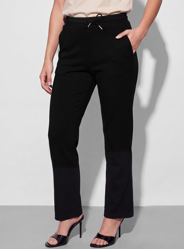FAME FOREVER Drawstring Knit Trousers