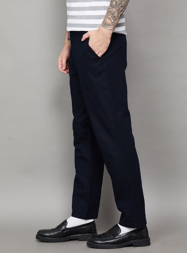 UNITED COLORS OF BENETTON Textured Trousers