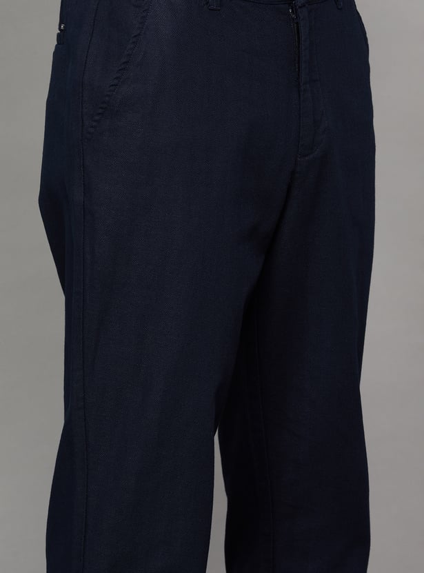 UNITED COLORS OF BENETTON Textured Trousers
