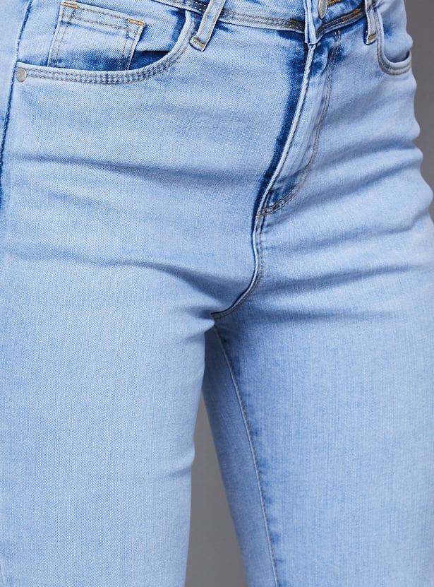 KRAUS Solid Flared Jeans