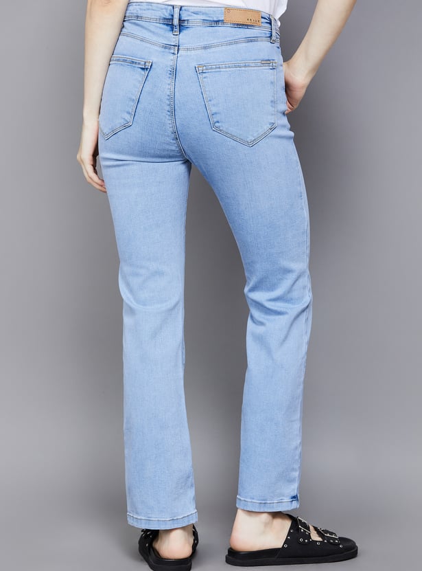 KRAUS Solid Flared Jeans