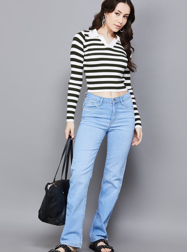 KRAUS Solid Straight Fit Jeans