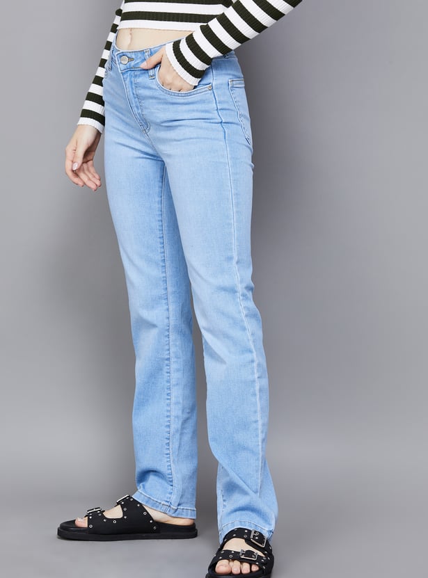 KRAUS Solid Straight Fit Jeans