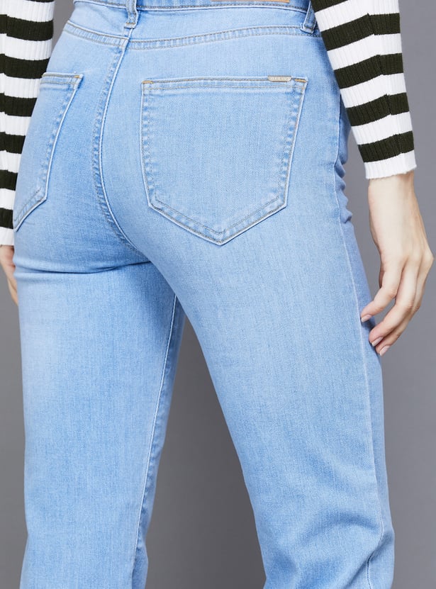 KRAUS Solid Straight Fit Jeans