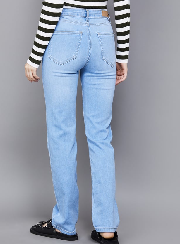 KRAUS Solid Straight Fit Jeans