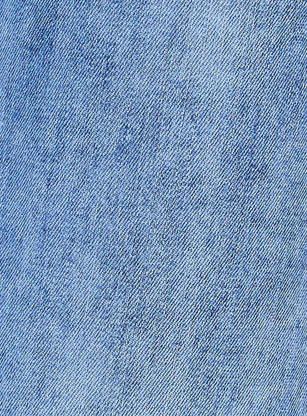 KRAUS Solid High Wide Leg Jeans