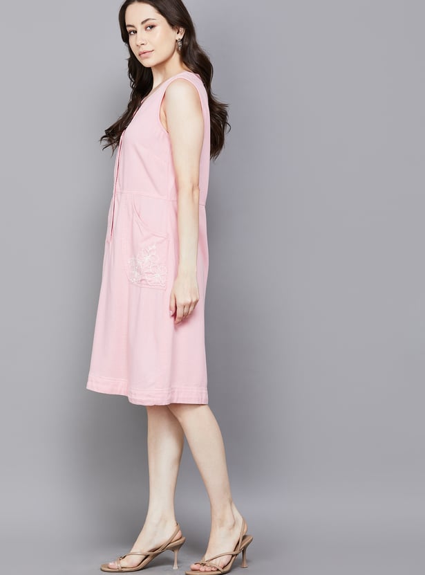 AND Embroidered Shift Dress
