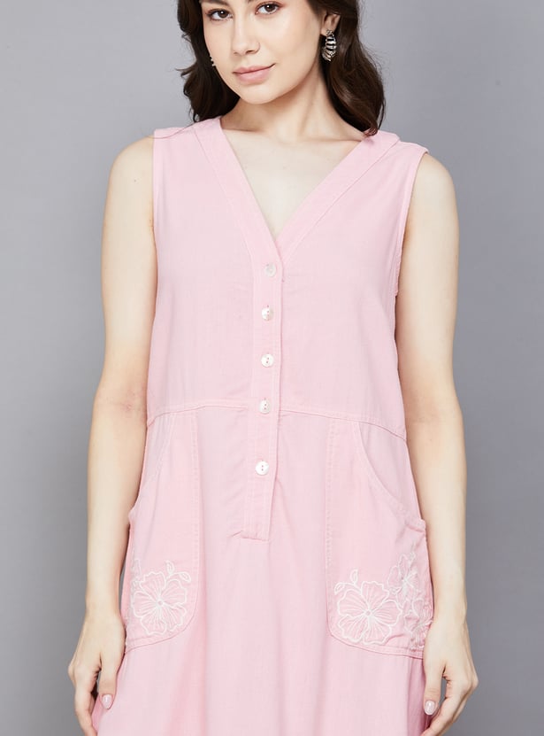 AND Embroidered Shift Dress