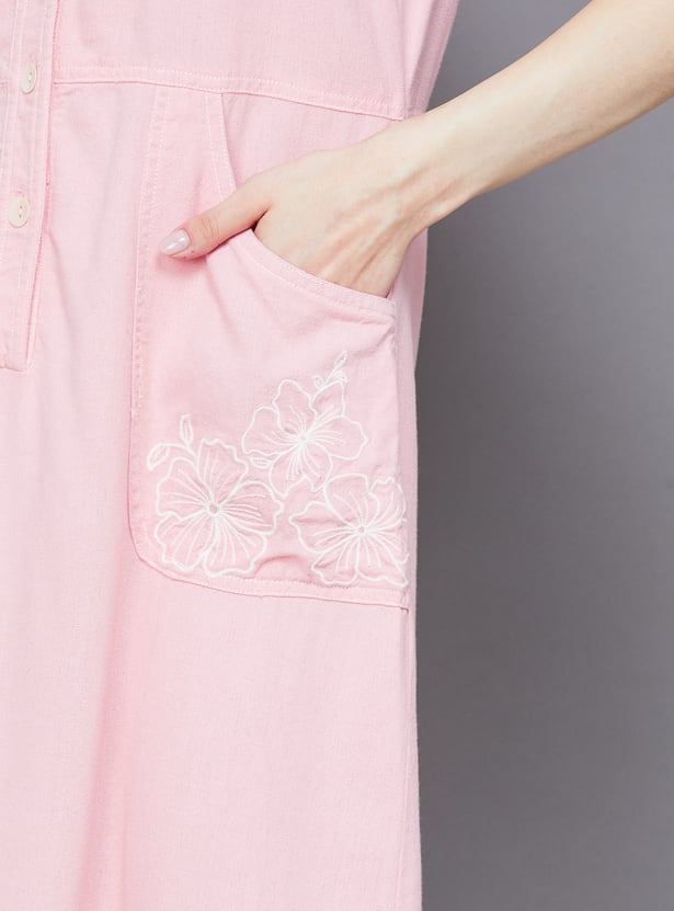 AND Embroidered Shift Dress