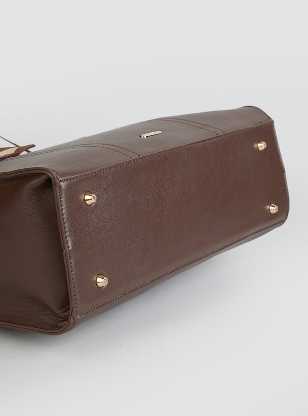 GINGER Solid Laptop Bag with Scarf
