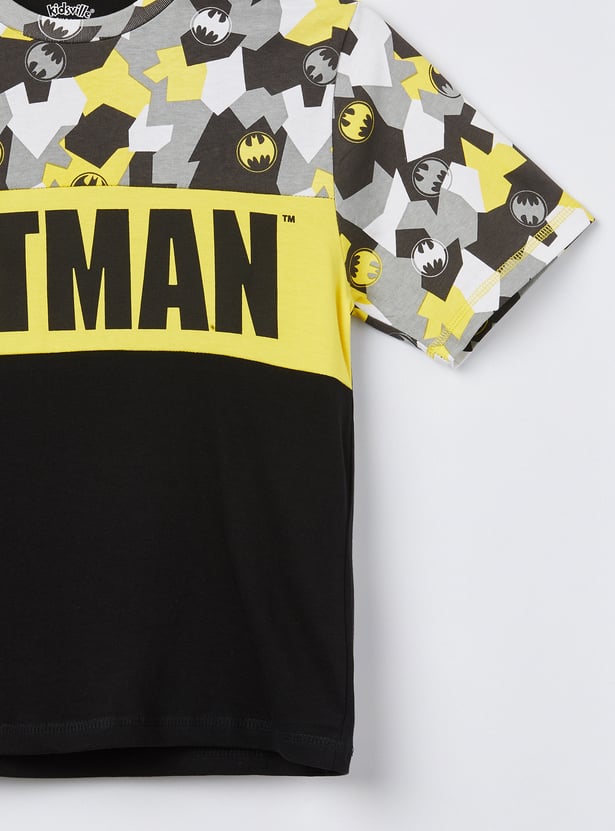 KIDSVILLE Boys Batman Print T-shirt