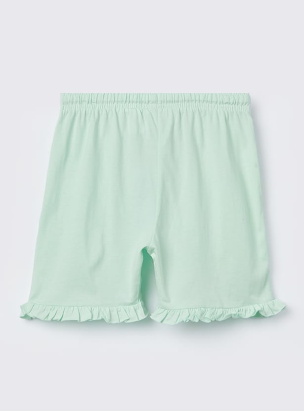 KIDSVILLE Girls Barbie Print Shorts
