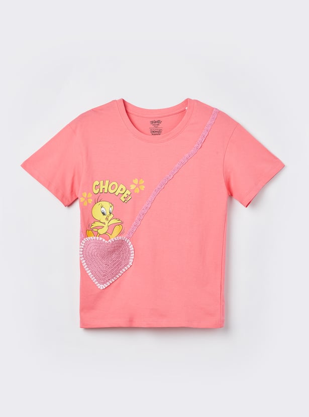KIDSVILLE Girls Tweety T-shirt
