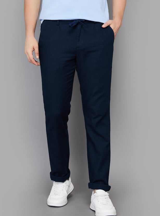 ALLEN SOLLY Solid Regular Trousers