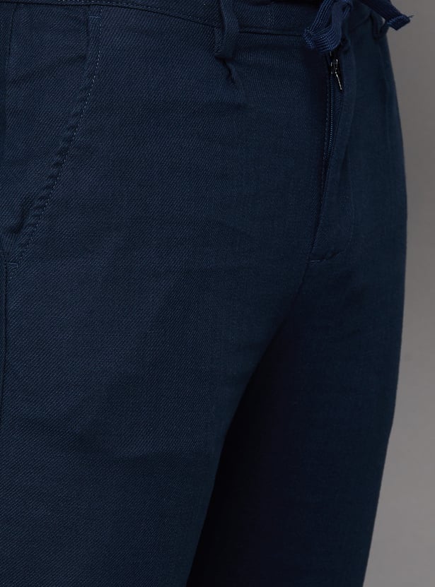 ALLEN SOLLY Solid Regular Trousers